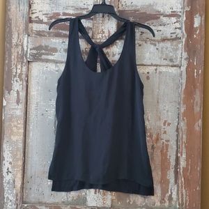 Black Twist Tank by Trouve